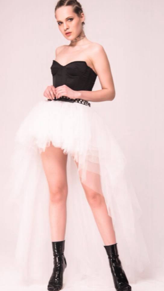 TULLE HIGH LOW SKIRT